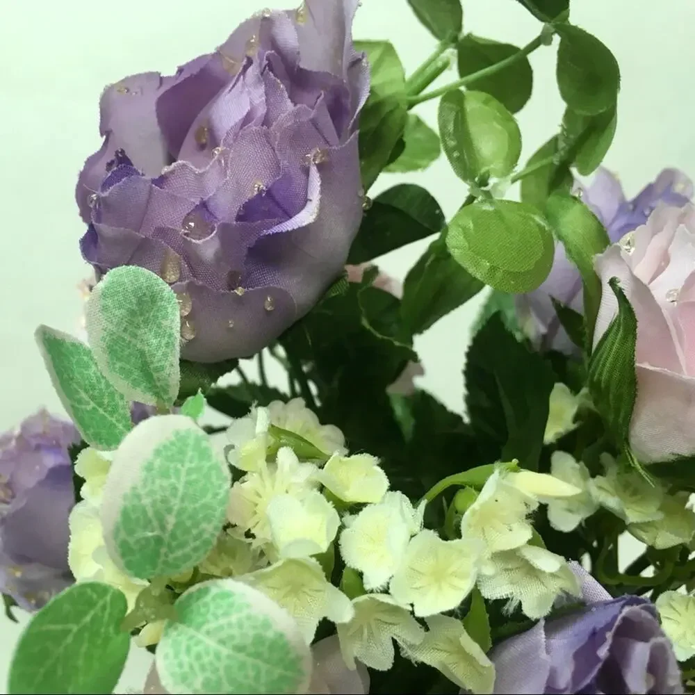Set of 2 Faux Roses Bouquets